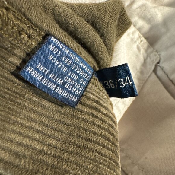 Vintage Ralph Lauren Polo Men's Corduroy Brown Andrew Pants | 36 X 34 - Picture 8 of 8